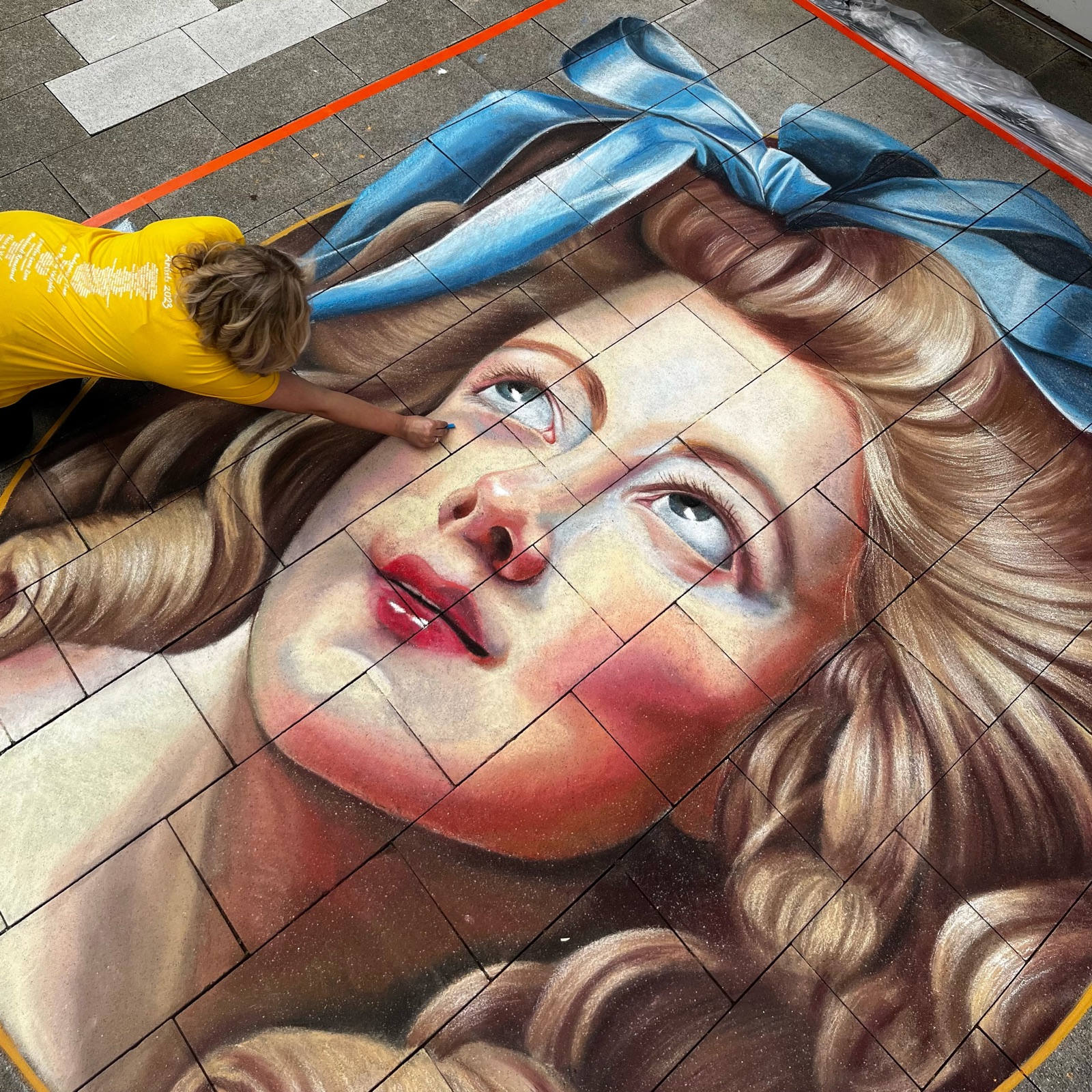 Chalk mural by Jessi Queen