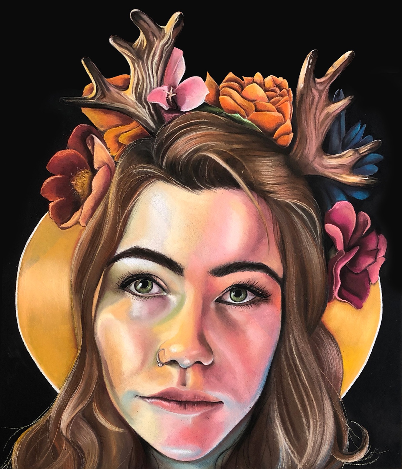 Chalk mural by Jessi Queen