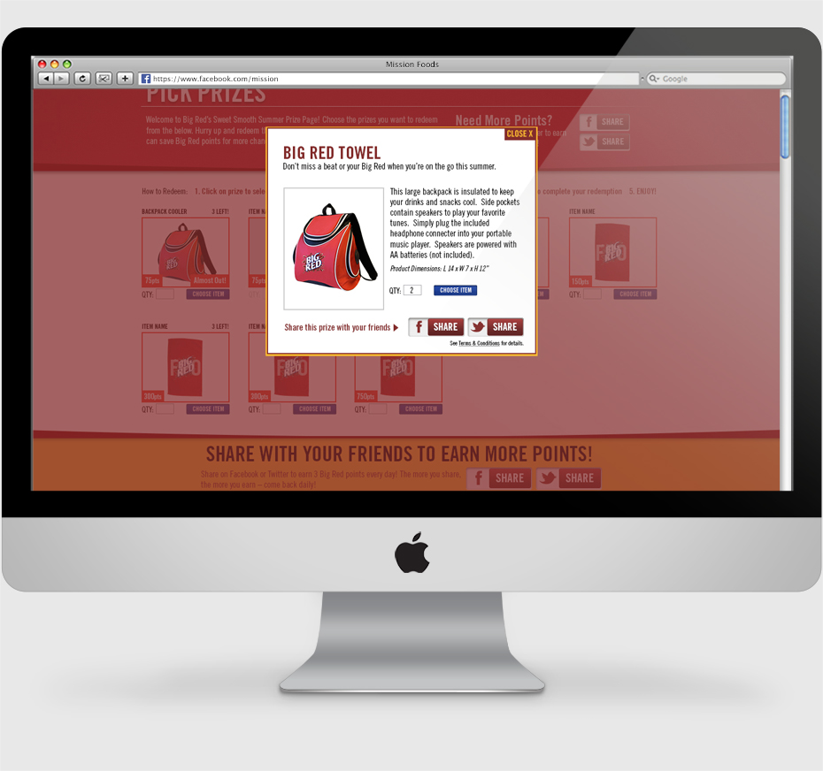 An interface design shown on a desktop monitor