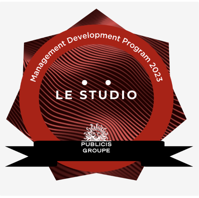 Le Studio Management Development Program 2023 badge, Publicis Groupe